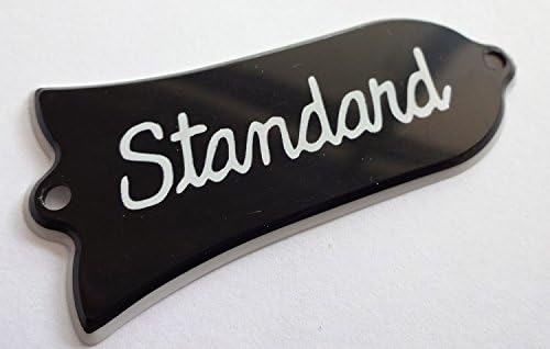 Quality Les paul bell shaped Standard truss rod cover 2ply black