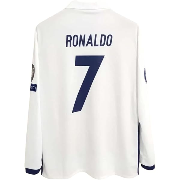 Amazon.com : 2016 Ronaldo Long Sleeve Retro Soccer Jersey
