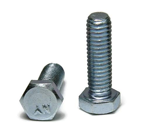 Hex Cap Screws Grade 2 Hex Bolt Zinc Plated - 1/4''- 20 x 1/2'' FT - Packing Quantity - 100 - Quality Assurance from JumpingBolt - Thumbnail 3