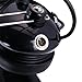 Rugged Radios H22-BLK Black Over The Head Two-Way Radio Headset with Dynamic Noise Cancelling Microphone, Push to Talk, and 3.5mm Input Jack for Music & MP3 Players