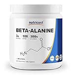 Nutricost Beta Alanine Powder 300 Grams (10.6oz) - 3 Grams Per Serving