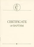 United Methodist Covenant I Youth & Adult Baptism Certificates (Pkg of 3) by 