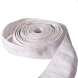 MJMP Curtain Tape for Pinch Pleat 3.2 Inch Natural Cotton 6 Yards
