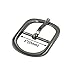 DGOL 10pcs 1 inch Tri-Glide Slide Buckle Zinc Alloy Center Bar Tri Glide Webbing Strap Purse Roller Pin Buckles Silver Gunmetal 5pcs Each