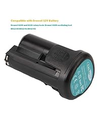 Creabest   Batería de repuesto para Dremel B812 03 B812 01 B812 02 8200 8220 8300 Dremel de iones de litio (12 V, 10,8 V, 3000 mAh)