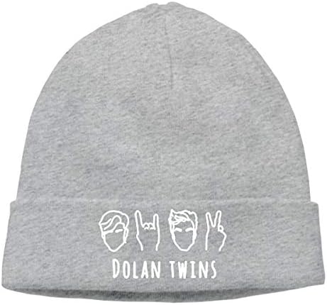 Women's Men's Knitted Hat DOLAN TWINS Cap Street Dance Hat Black