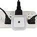 SOAIY Soft Brightness Plug In LED Night Light with Smart Dusk To Dawn On / Off Sensor, Offset Prongs, for Kids Room, Hallway, Bathroom, Stairs, White (5800K), Pack of 8