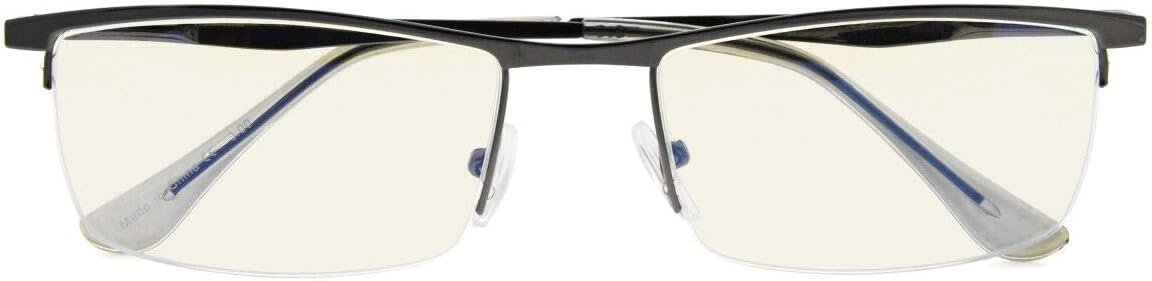 CessBlu UV Protection,Anti Blue Rays,Half-rim Computer Reading Glasses
