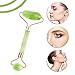 Jade Roller, Gua Sha Tools, Jade Roller for Face, Gua Sha Scrapping Tool -Deluxe Facial Massager for Brighter Skin, Natural Anti Aging Therapy, Eye Roller - Quarts Roller - Skin Rollers, Best SPA Tool
