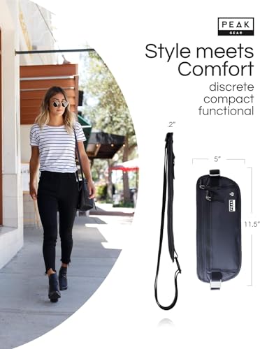 Peak Gear Travel Money Belt. Premium Quality Travel Wallet with RFID Blocking Fabric to Protect Credit Cards, Passports and Documents. Exclusive Theft Protection and 2 Recovery Tags | Beige
