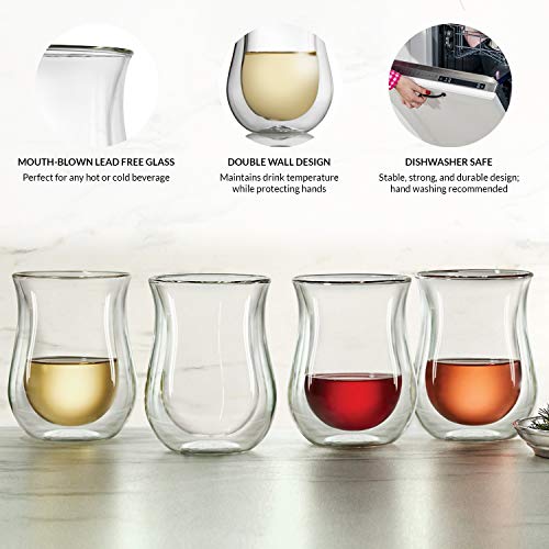 Wine-Enthusiast-Double-Wall-Flared-Tumblers--Insulated-Stemless-Wine-Glass-Set-of-4