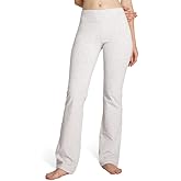 Houmous S-XXXL 29''31''33''35'' Inseam Women's Cotton Bootcut Pants Inner Pocket