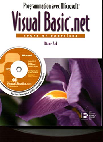Programmation avec Microsoft® : Visual Basic.net (1 livre + 1 CD Rom) by (Paperback)