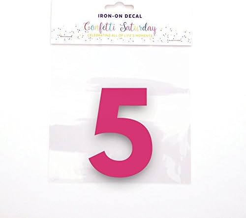 Iron on Transfer 5 by Confetti Saturday, Matte Pink Decal