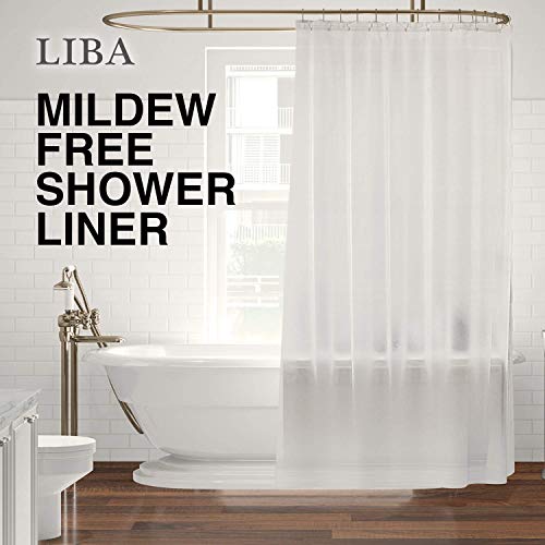 Mildew Resistant PEVA Shower Curtain Liner 72x72 Clear 10G Thickness