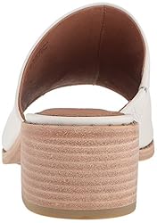 Frye Women's Cindy Mule Heeled Sandal, White, 6 M US