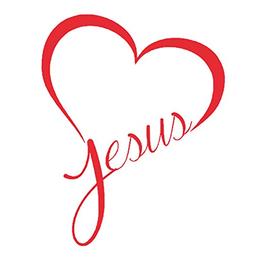 Finance Plan Big Promotion Jesus Heart Removable Waterproof Car Styling Window Bumper Decal Decor Sticker - Thumbnail 5