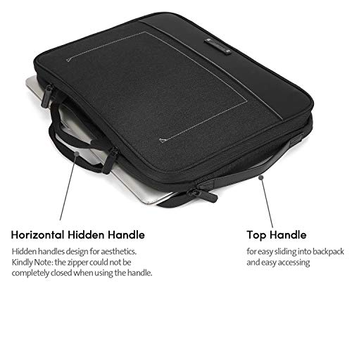 BAGSMART Travel Organizer Electronics Laptop Accessories Bag with 15 inch MacBook Pro Compartment, for Cable, Adapter, Hard Drives, 12.9 inch iPad Pro, Black - Thumbnail 3