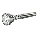 Cecilio Trumpet Mouthpiece, 3C, Silver Plated