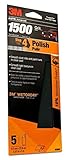 3M Wetordry Sandpaper, 03002, 1500 grit, 3 2/3 in x 9 in, 5 sheets per pack