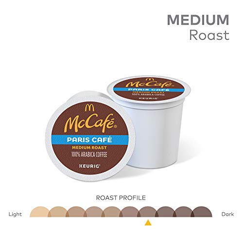 MCCAFE PARIS CAFÉ, SINGLE SERVE COFFEE KEURIG K-CUP PODS, MEDIUM ROAST COFFEE, 12 COUNT