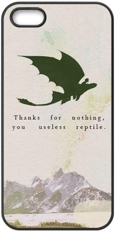 FEEL.Q- How to Train Your Dragon Toothless Personalized Custom Hard TPU Rubber iPhone 5 & 5S Case Cover