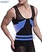 Shaxea Compression Tank Top for Men, Tummy Control and Gynecomastia Slimming Body Shaper (L, BLACK)