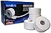 Athletic Tape - White, 6 Rolls - 1.5 inch x 15 Yards - Latex Free Zinc Oxide Adhesive - Easy Tear Sawtooth Edge