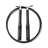 Jump Rope - Premium Quality – Adjustable Speed Rope For Boxing, MMA Fitness Training - Free Waterproof Carry Case & Spare Screw Kit - Anti-Slip Handles