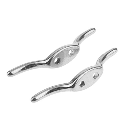 Dolity Heavy Duty 67mm Stainless Steel Rope Cleat Flag Boat Securing ...