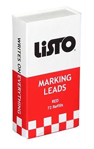 Listo Marking Pencil Refill - Listo 162 Refill, Box of 72, Red