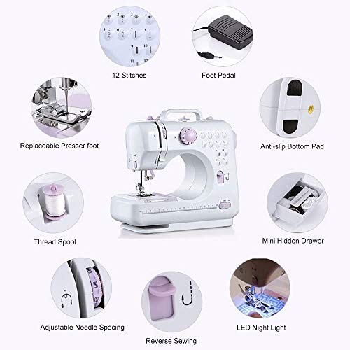 Multifunction Portable Desktop Electric Household Sewing Machine Sewing Tool Mini Sewing Machine