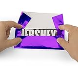 Foil Wrapper (Purple) - Pack of 100 Candy Bar Wrappers with Thick Paper Backing - Folds and Wraps Well - Best for Wrapping 1.55Oz Hershey/Candies/Chocolate Bars/Gifts - Size 6