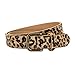 Radmire Womens Leopard Print Leather Belt for Jeans Pants Ladies Casual Waist Belt for Dresses
