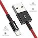 Lightning Cable Iphone 8 cable Charger Cable 5Pack(1ft2+3ft2+6ft1) to USB SyncingCharging Cable Data TPE Cord for iPhone 7/7 Plus/6/6 Plus/6s/6s Plus/5/5s/5c/SE and more( Red)