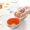 Microwave Egg Poacher 2, Draining Egg Boiler, Microwave Cookware Egg Poachers Non Stick, Portable Boiled Egg Cooker Egg Steamer Kitchenware