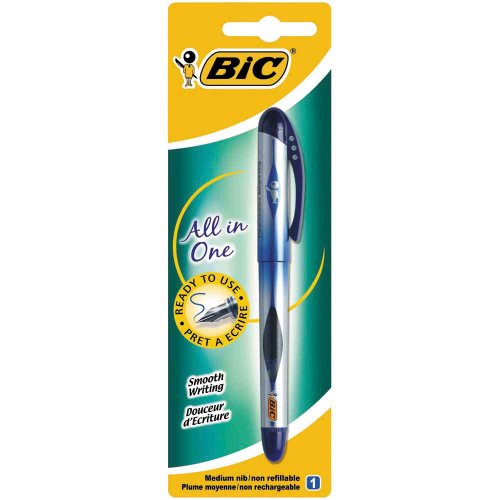 Ручка перьевая BIC all in One синяя 888662 (3086123224681)