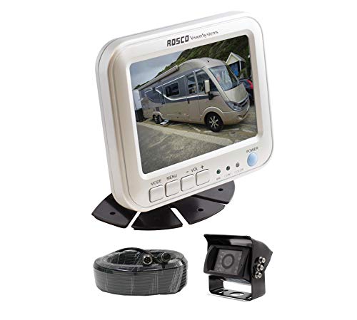 Rearview Backup Camera System Complete with 5-inch Color Monitor, Weather Proof Camera, 65-ft Harness.