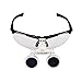 Zorvo Brand New Black Dentist Dental Surgical Medical Binocular Loupes 2.5X 420mm Optical Glass Loupe +Dental LED Head Light Lamp (Black)