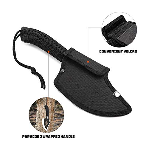 ANTARCTICA Throwing Axe,Tactical Axe with 10.2 in Full Tang Stainless Steel Design,Camping Survival Tomahawk Hatchets with Nylon Sheath for Recreation and Competition