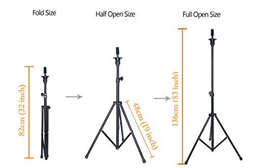 HOOMBOOM Mannequin Head Stand, Wig Stand Tripod - Mannequin Block Head Holder Metal Adjustable Tripod Stand Holder for Hair Salon Cosmetology Hairdressing Training Head with Carry Bag