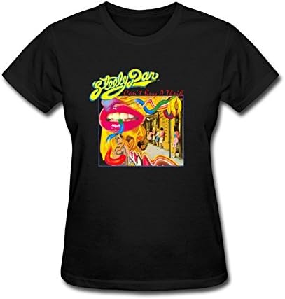 YLINTS Women's Steely Dan Can't Buy A Thrill T-shirt Size L Black