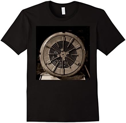 Mens Generator Power V-8 Wind industrial Sepia Plant 2XL Black