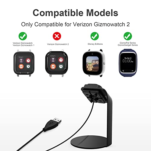 Charging Station Compatible with Verizon Gizmo Watch Charger, GEORDGY