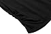 Zeagoo Women's Summer Batwing Sleeve V-Neck Wrap Front Drape Top,Black,Large