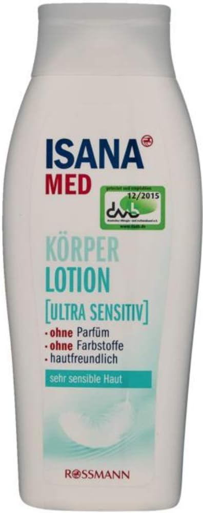 Isana Med Body Lotion Ultra Sensitive Fragrance Free Dye Free 250ml