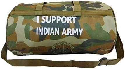 DARA Unisex Polyester Sports Duffel Gym Bag (Army Green)