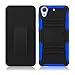 HTC Desire 626s Case, HTC Desire 626 Case, EC™ Heavy Duty Hybrid Armor Dual Layer Holster Case with Kickstand + Belt Swivel Clip for HTC Desire 626 (Black/Dark Blue)