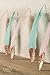 Ling's moment 10FT Feather Garland Rose Gold Glitter Dipped Light Pink and Blue Feather Banner for Boho Wedding/Party/Baby Shower/Nursery Decor, Teepee Decorations