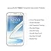 TANTEK [2-Pack Screen Protector for Samsung Galaxy Note 2,Tempered Glass Film,Ultra Clear,Anti Scratch,Bubble Free,Case Friendly